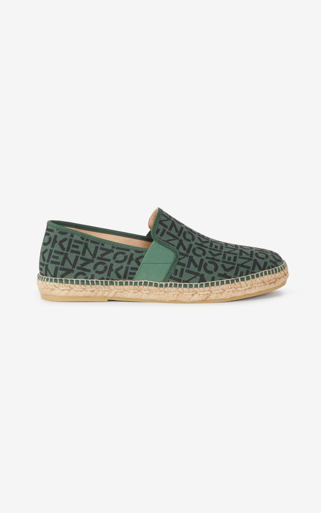 Espadrille Kenzo Sport elasticated Homme Vert Foncé | RUSM-19475